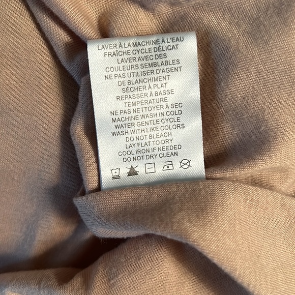 Joie Metallic Striped Gold Silver Tie Neck Blouse - M - Picture 13 of 14